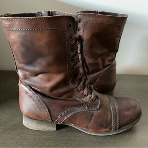 Steve Madden Brown Lace Up Boots